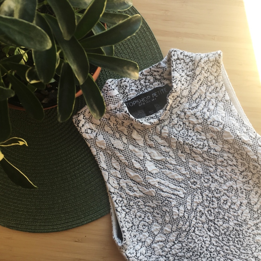 Topshop - Petite Bodycon Animal Print Dress (Sz 0)